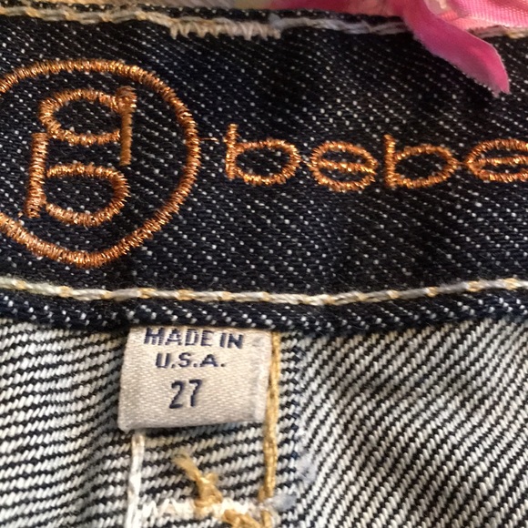 Bebe jeans dark wash size 27. in good condition - Picture 6 of 13
